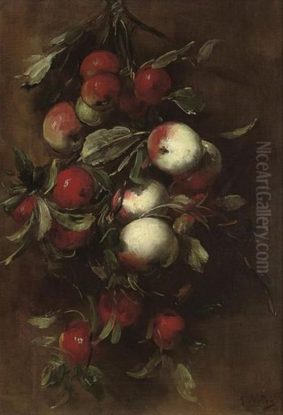 Apples Oil Painting by Antoine Vollon