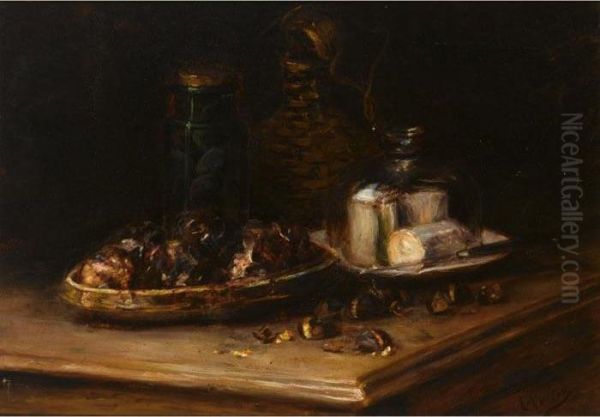 Le Gouter Oil Painting by Antoine Vollon