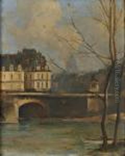 Le Pont Neuf Oil Painting by Antoine Vollon