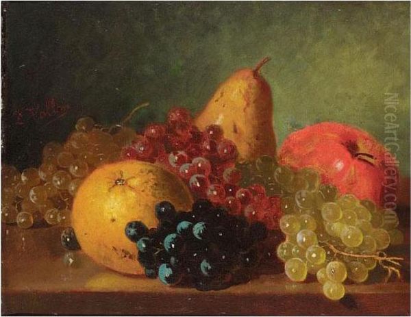 Still Of Fruit Oil Painting by Antoine Vollon