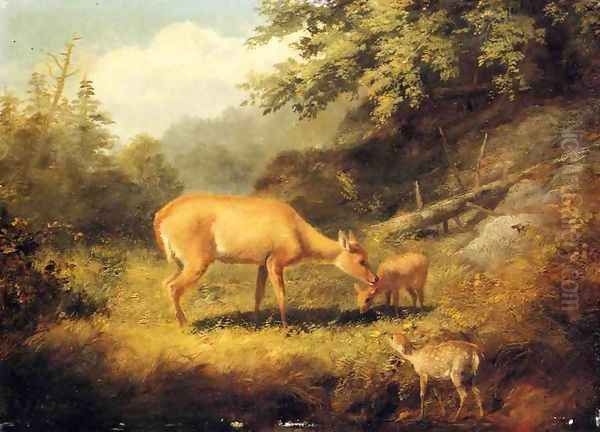 Maternal Affection Oil Painting by Arthur Fitzwilliam Tait