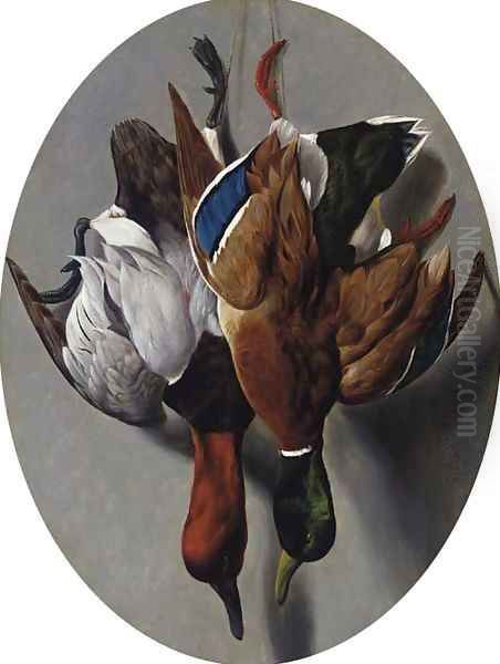 Canvasback and Mallard Oil Painting by Arthur Fitzwilliam Tait