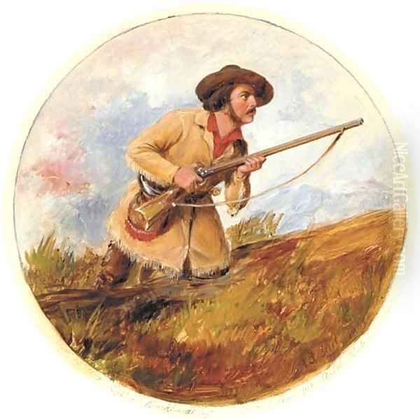 Ready to Fire Oil Painting by Arthur Fitzwilliam Tait