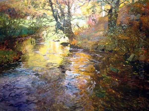 At Quimperle Oil Painting by Fritz Thaulow