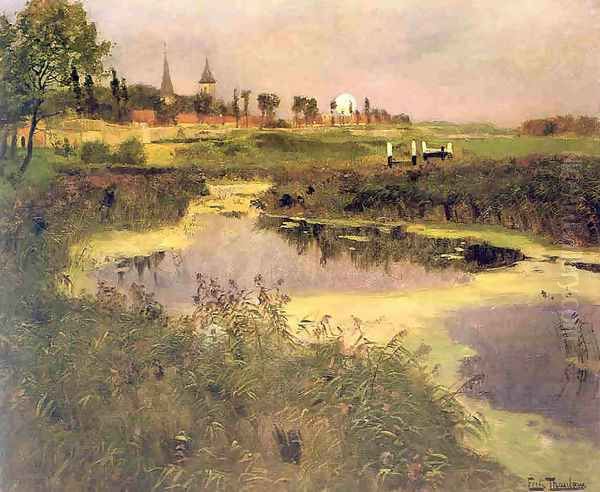 frevent Oil Painting by Fritz Thaulow