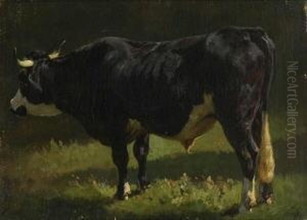 Stier. Oil Painting by Friedrich Johann Voltz