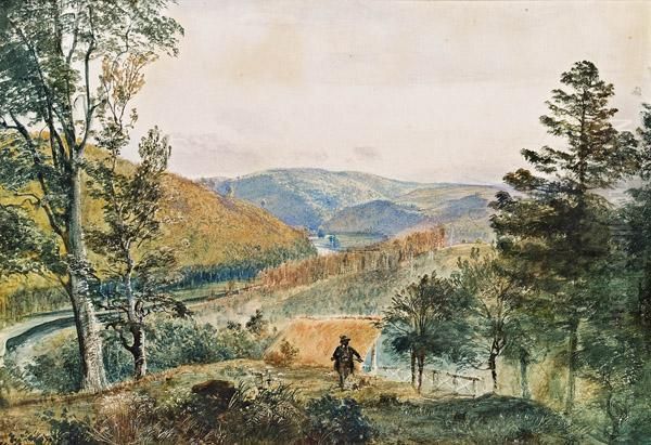 Blick Von Der Bellaria Bei Schloss Gratz Oil Painting by Rudolf Ritter von Alt