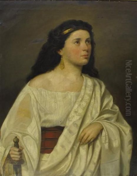 Judith Oil Painting by Friedrich Ritter von Amerling