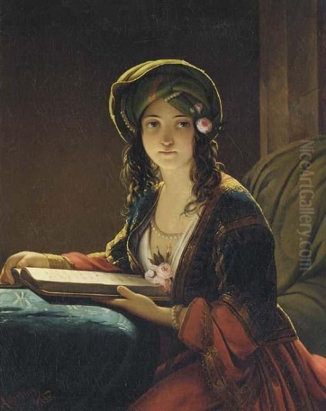 Die Morgenlanderin Oil Painting by Friedrich Ritter von Amerling