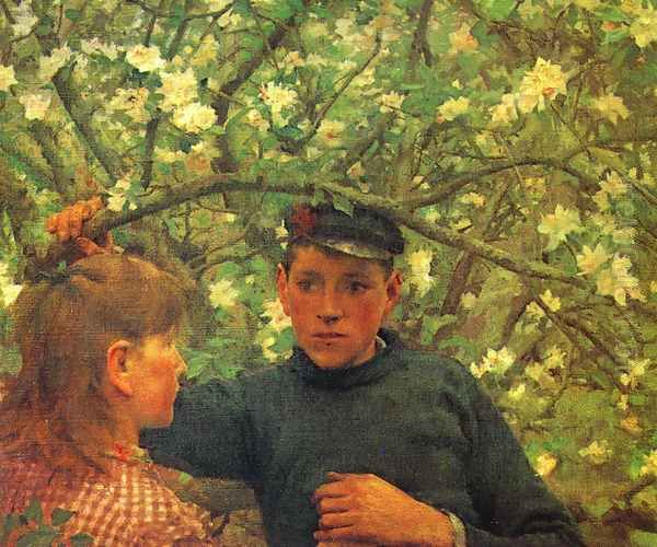 The Promise Oil Painting by Henry Scott Tuke