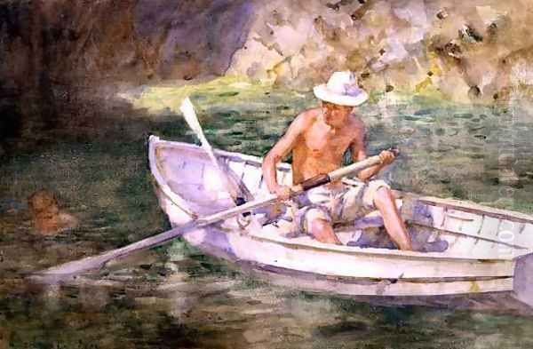 Green Waters, 1911 Oil Painting by Henry Scott Tuke