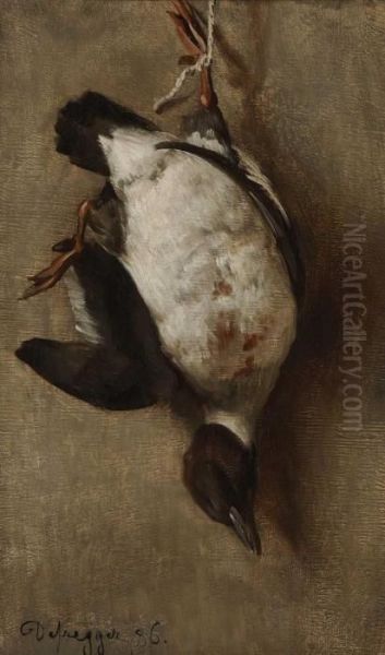 Erlegte Wildente Oil Painting by Franz Von Defregger