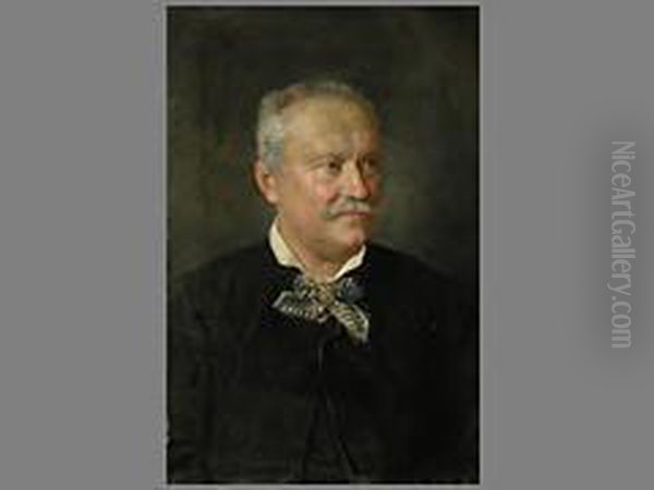 Portrait Eines Herren Oil Painting by Franz Von Defregger