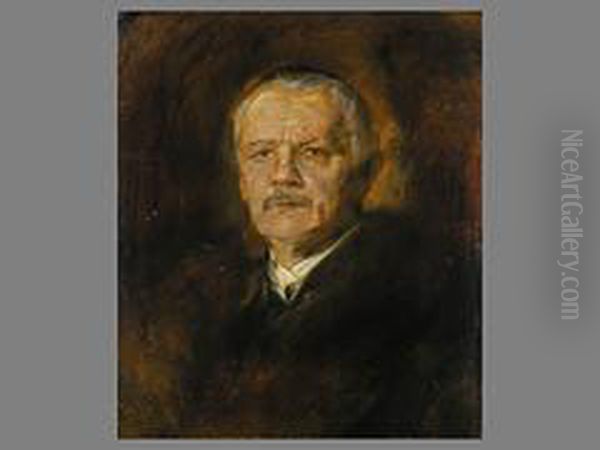 Herrenportrait Oil Painting by Franz Von Defregger