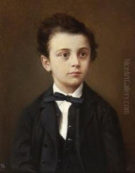 Max Steinmetz. Oil Painting by Franz Von Defregger