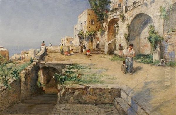 Positano Oil Painting by Wilhelm von Gegerfelt