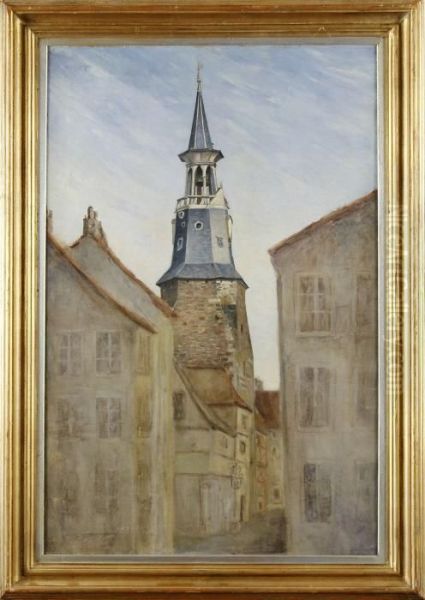 Stadsmotiv Oil Painting by Wilhelm von Gegerfelt