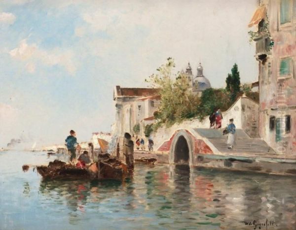 I Lagunen, Venedig Oil Painting by Wilhelm von Gegerfelt