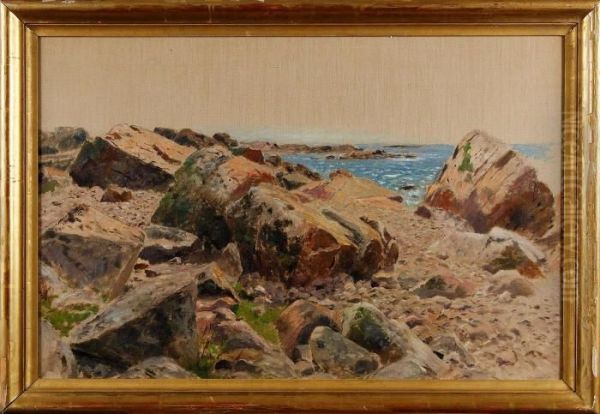 Strandklippan Oil Painting by Wilhelm von Gegerfelt