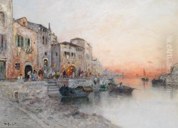 Veduta Di Venezia Oil Painting by Wilhelm von Gegerfelt