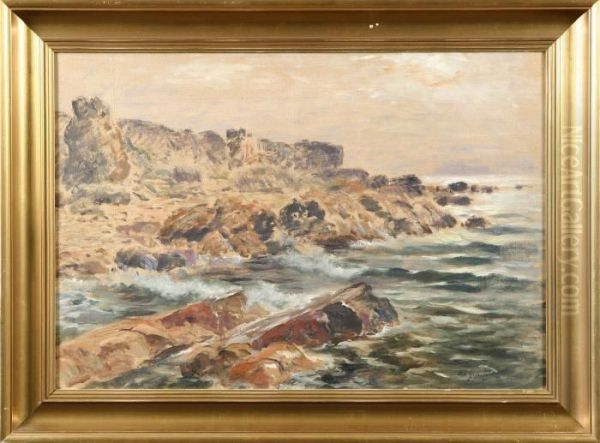 Strandklippan Oil Painting by Wilhelm von Gegerfelt