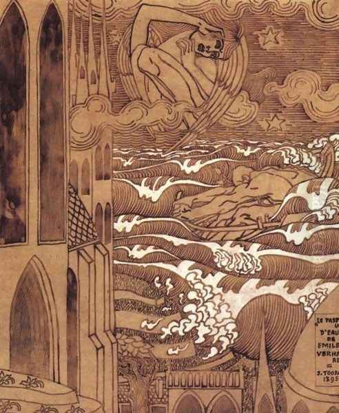 Le Passeur d'eau Oil Painting by Jan Toorop