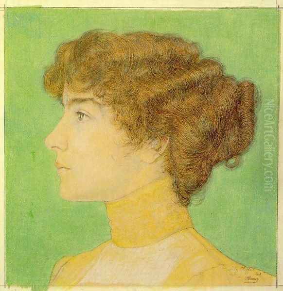 Lily Clifford Oil Painting by Jan Toorop