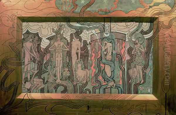 Song of the Times, 1893 Oil Painting by Jan Toorop