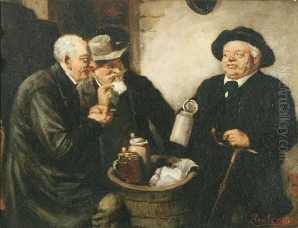 Old Friends Oil Painting by Eduard Von Grutzner