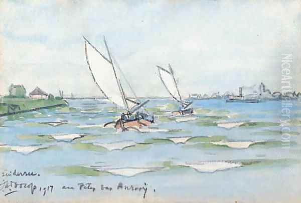 Zuiderzee Oil Painting by Jan Toorop