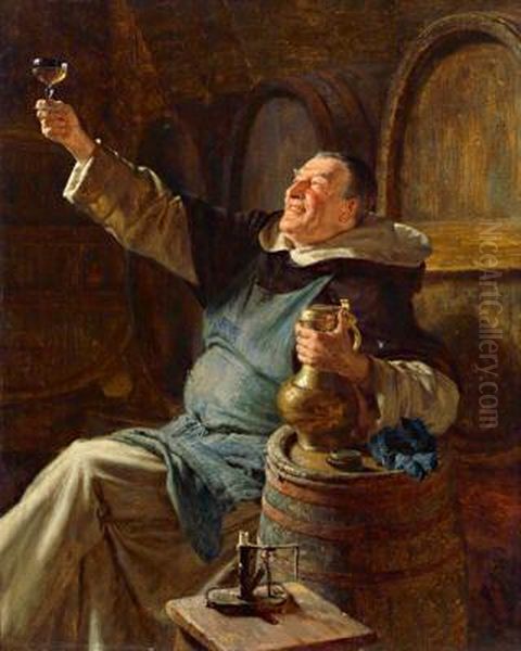 Annata Particolarmente Buona Di Produzione Vinicola Oil Painting by Eduard Von Grutzner