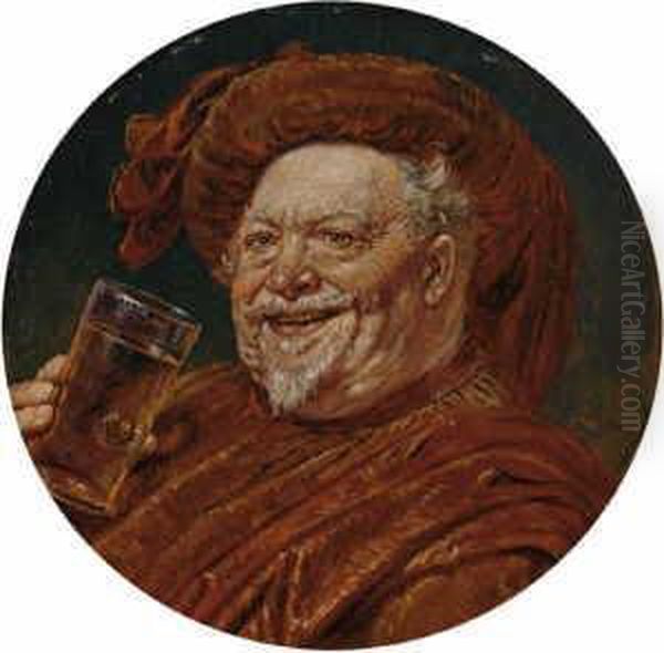 Falstaff. Oil Painting by Eduard Von Grutzner