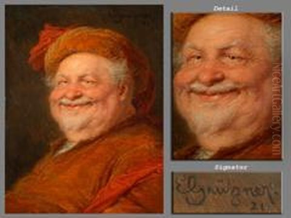 Portrait Des Falstaff Oil Painting by Eduard Von Grutzner