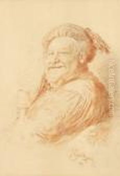 Falstaff Oil Painting by Eduard Von Grutzner