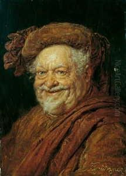 Falstaff. Oil Painting by Eduard Von Grutzner