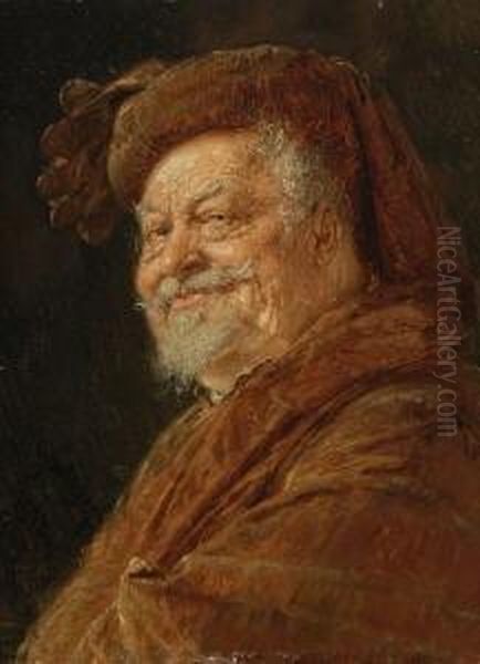 Falstaff. Oil Painting by Eduard Von Grutzner