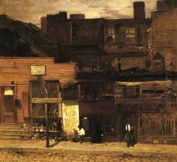 Duane Street, New York Oil Painting by Louis Comfort Tiffany