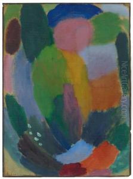 Variation: Song Oil Painting by Alexei Jawlensky