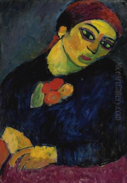 Helene Oil Painting by Alexei Jawlensky