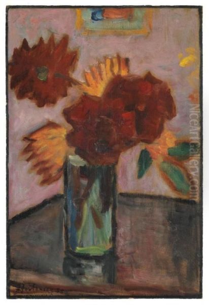 Stillleben Oil Painting by Alexei Jawlensky