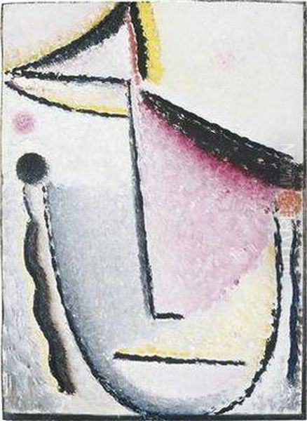 Abstrakter Oil Painting by Alexei Jawlensky