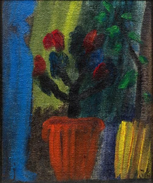 Groses Stillleben Oil Painting by Alexei Jawlensky