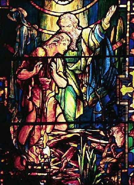 Abraham and Isaac Oil Painting by Louis Comfort Tiffany