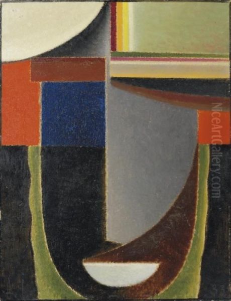 Abstrakter Kopf: Andante Oil Painting by Alexei Jawlensky