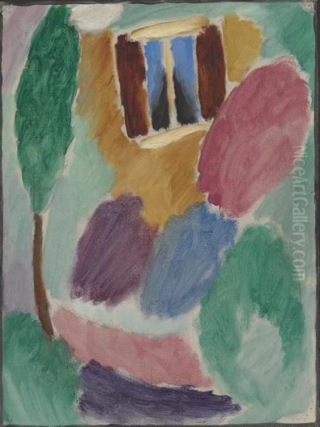 Atelierfenster Oil Painting by Alexei Jawlensky