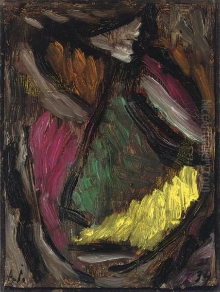 Meditation Oil Painting by Alexei Jawlensky