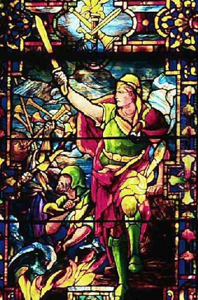 Gideon's Rout of the Midianites Oil Painting by Louis Comfort Tiffany