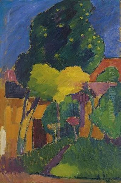 Murnau Oil Painting by Alexei Jawlensky