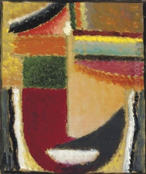 Abstrakter Kopf Oil Painting by Alexei Jawlensky