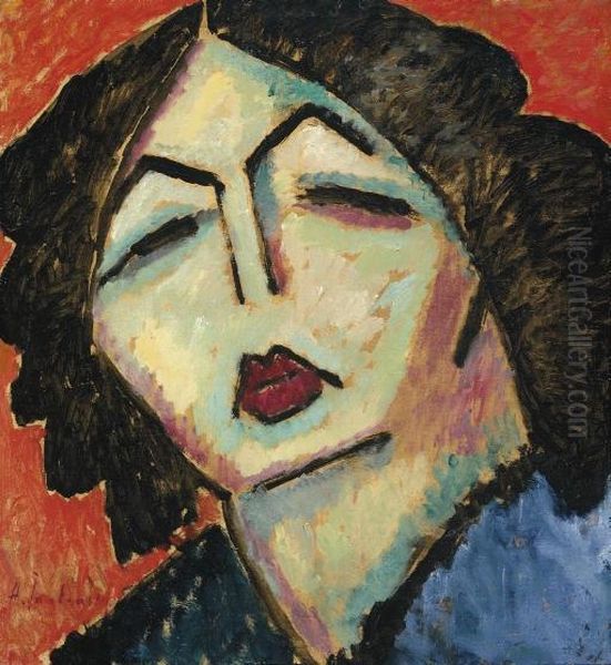 La Cocotte Oil Painting by Alexei Jawlensky